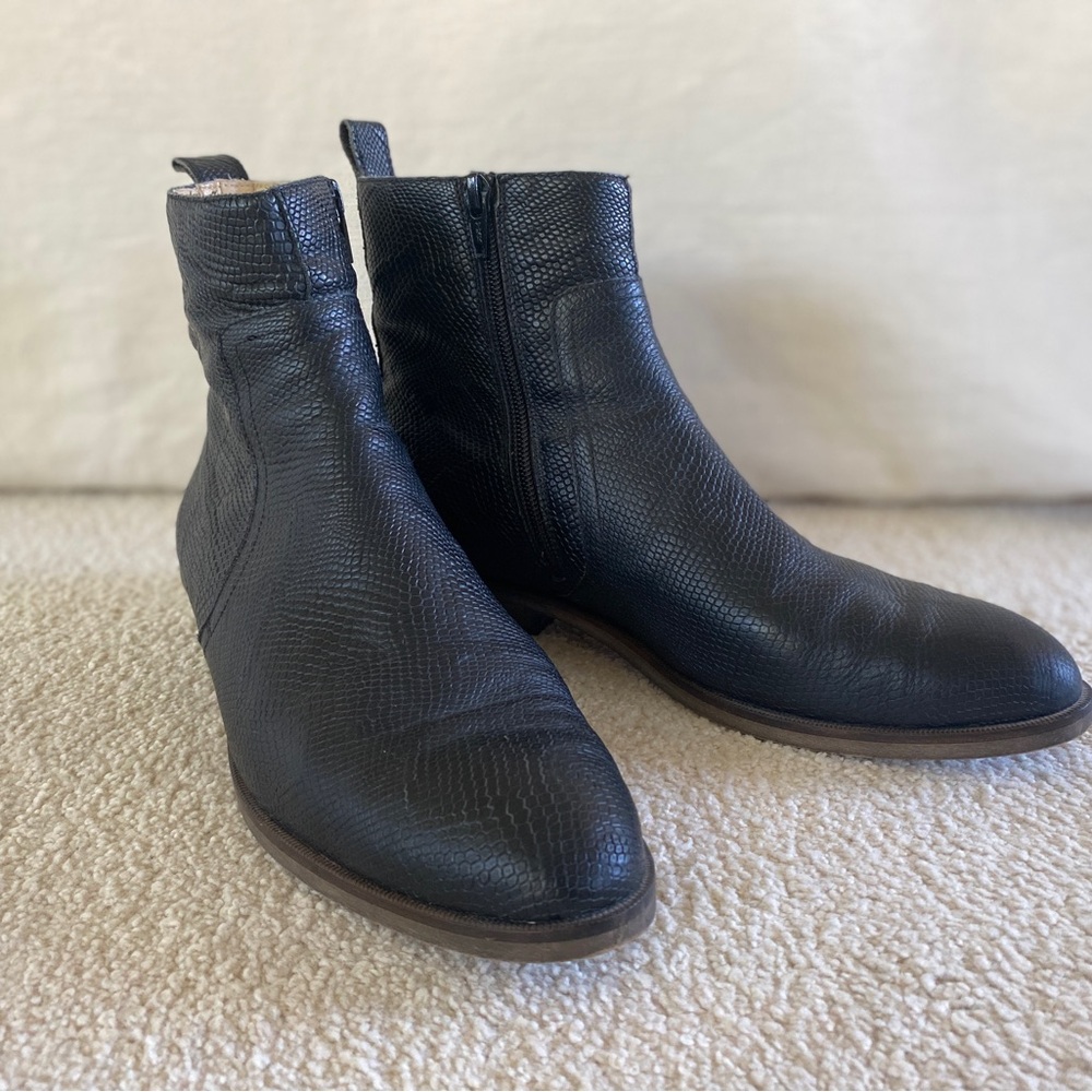 MM Maison Margiela snakeskin boots black size EU 40